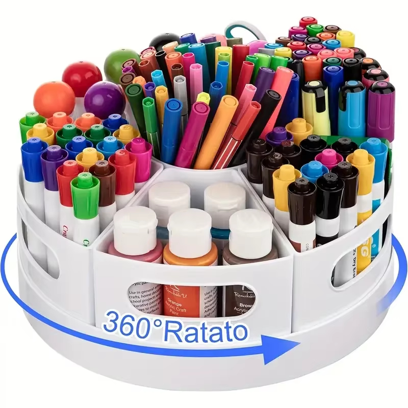 Tech Accessories For Office Desk - 360 ° 7개의 탈착식 상자가 있는
