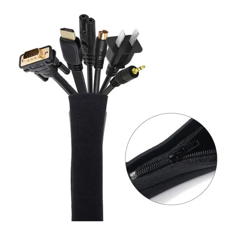 Cable Sleeve Neoprene - 지퍼 케이블 슬리브 와이어 케이블 관리
