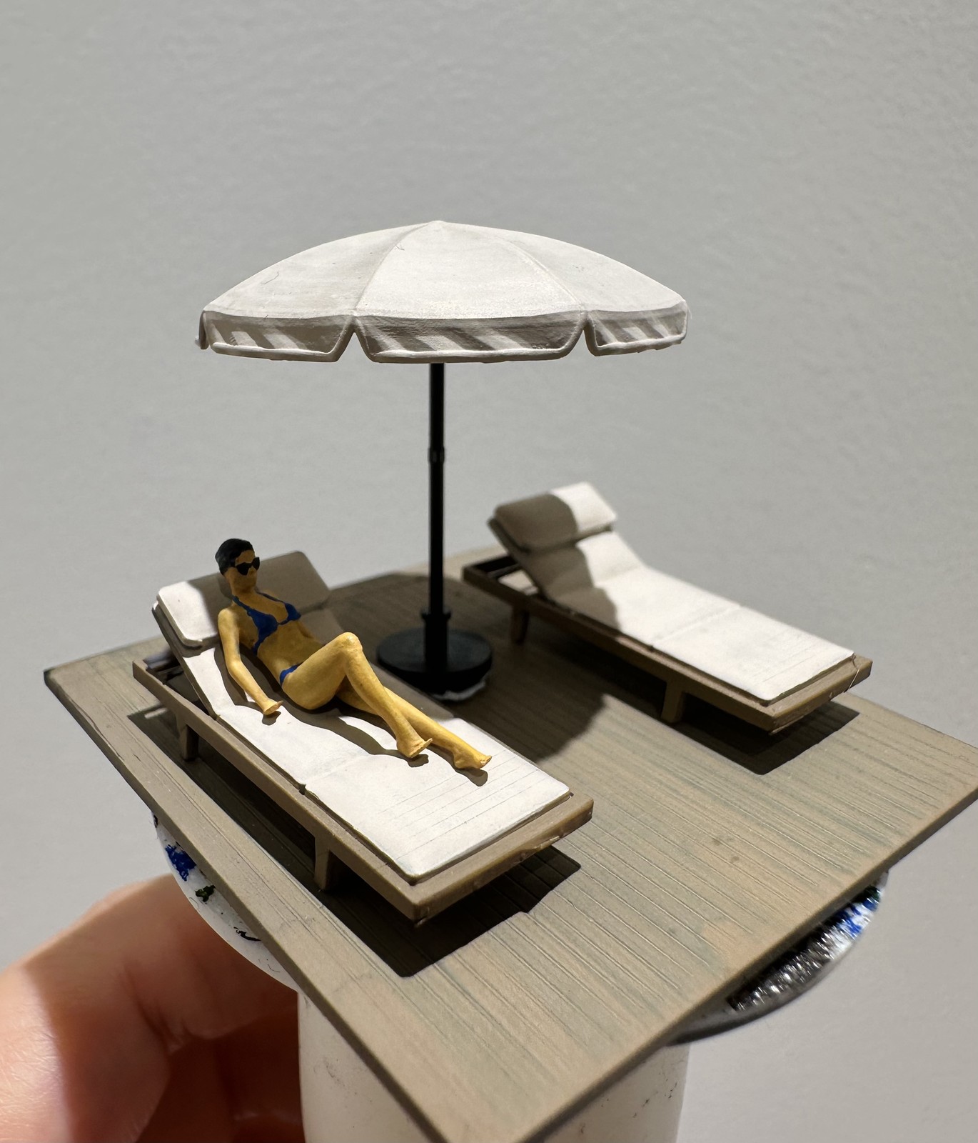 Tech Table Accessories - 디오라마 1/64 태양욕 마이크로 장면 모델