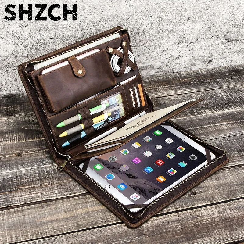 지퍼 펜 슬롯이 있는 애플 아이패드용 가죽 태블릿 보관 - Tech Accessories For A Tablet 리뷰 및 가격