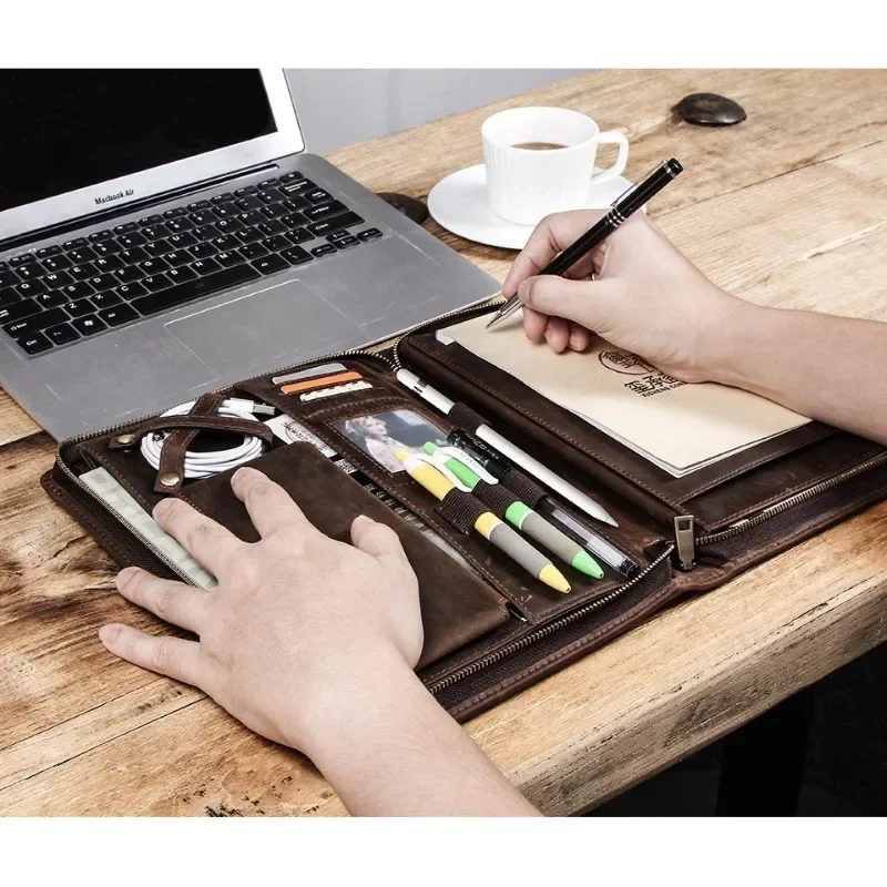 지퍼 펜 슬롯이 있는 애플 아이패드용 가죽 태블릿 보관 - Tech Accessories For A Tablet 리뷰 및 가격