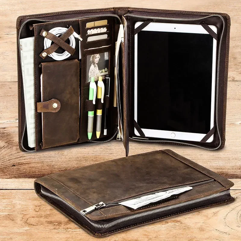 지퍼 펜 슬롯이 있는 애플 아이패드용 가죽 태블릿 보관 - Tech Accessories For A Tablet 리뷰 및 가격
