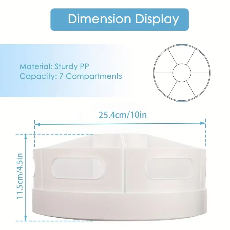 360 °   7개의 탈착식 상자가 있는 회전식 책상  - Tech Accessories For Office Desk 리뷰 및 가격