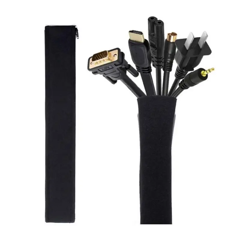 지퍼 케이블 슬리브 와이어 케이블 관리 주최자 DIY  - Cable Sleeve Neoprene 리뷰 및 가격