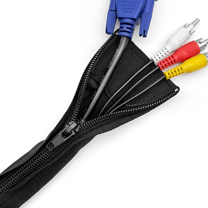 지퍼 케이블 슬리브 유연한 와이어 케이블 관리 케이블  - Cable Sleeve Neoprene 리뷰 및 가격