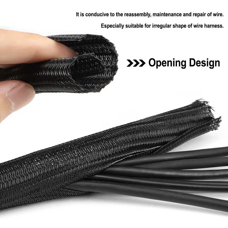 2/10m 검정색 PET 편조형 자가 폐쇄형 케이블 슬 - Cable Sleeve Neoprene 리뷰 및 가격