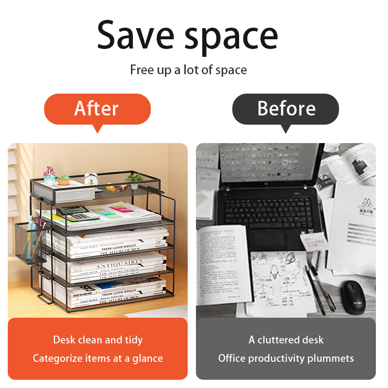 4 계층 팩 쌓을 수 있는 트레이 사무실 책상 정리 파 - Tech Accessories For Office Desk 리뷰 및 가격