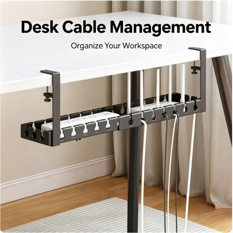 테이블 아래 텔레스코픽 수납 랙 금속 케이블 정리 트레 - Tech Accessories For Office Desk 리뷰 및 가격