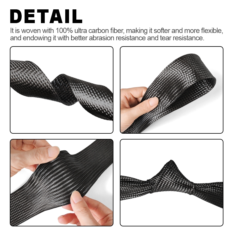 1M 탄소 섬유 케이블 슬리브 브레이드 4MM-80MM - Cable Sleeve Neoprene 리뷰 및 가격