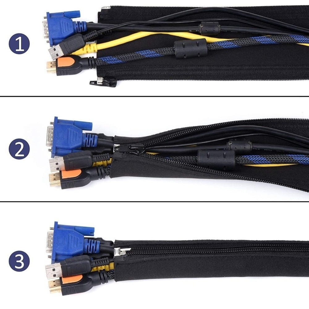 케이블 정리 가방 50cm 케이블 래퍼 네오프렌 지퍼  - Cable Sleeve Neoprene 리뷰 및 가격