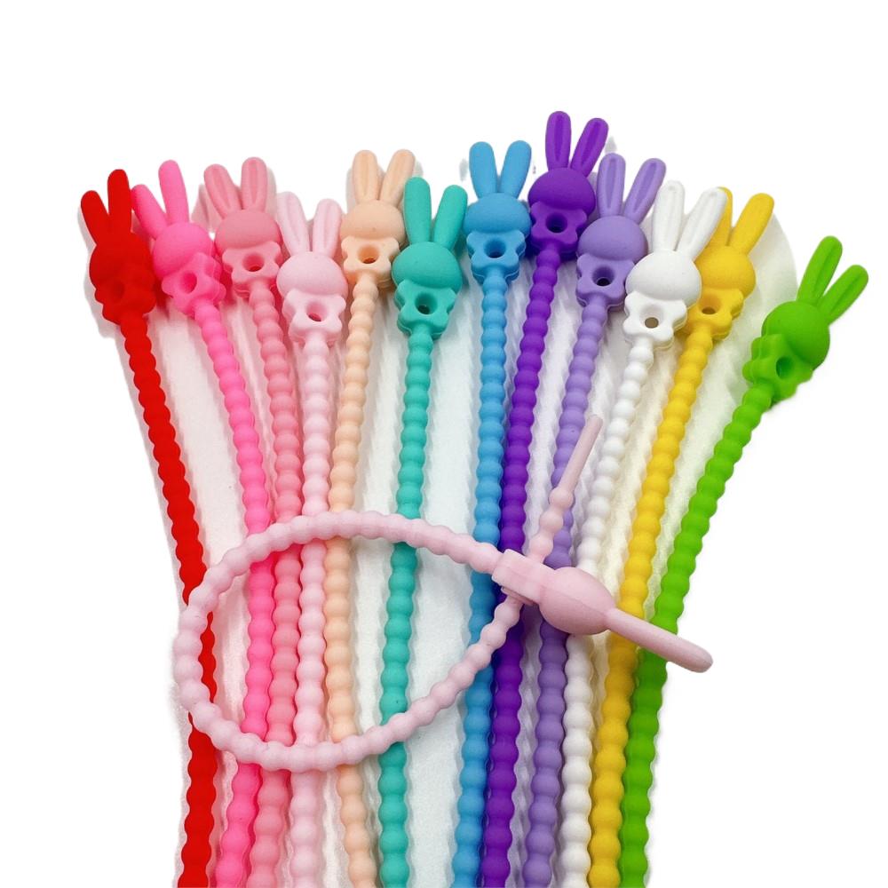 10개 꽃 모양 별 모양 실리콘 케이블 정리기 재사용  - Cable Organizer Bag 리뷰 및 가격