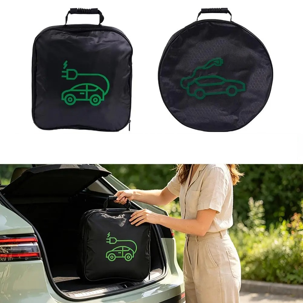 1pc 휴대용 방수 EV 충전기 보관 가방(손잡이 포함 - Cable Organizer Bag 리뷰 및 가격